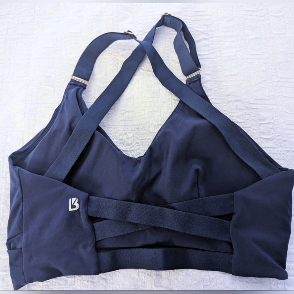 ⭐*New w/o Tags!* Not Available Online! Buff Bunny Candy Wrap Bra in Navy Blue - Picture 4 of 5